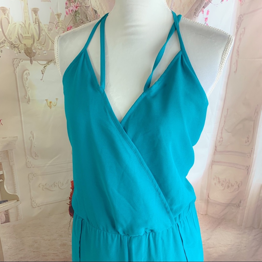 NEW ASOS Turquoise Beach Romper - Picture 3 of 10